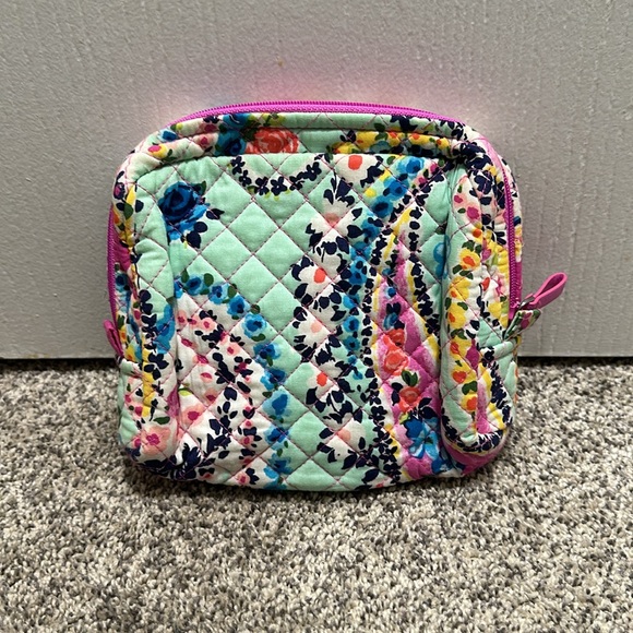 Vera Bradley Wildflower Paisley Little Cosmetic Bag - Picture 2 of 4